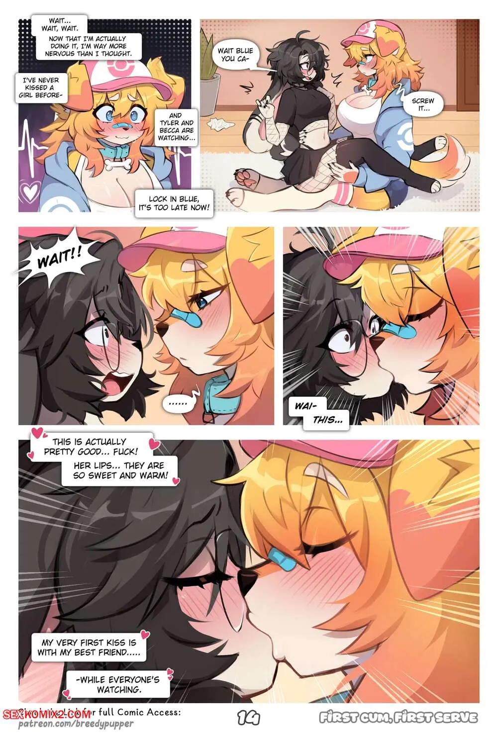 Comics Porno First Cum, First Serve - Breedypupper - 1#