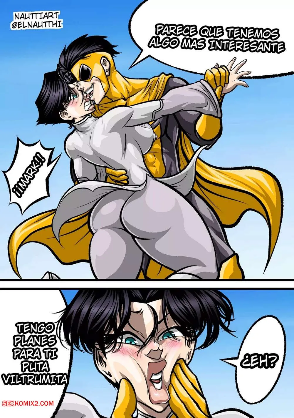 Comics Porno Fucking the viltrumita Invincible (NauttiArt) - 1#