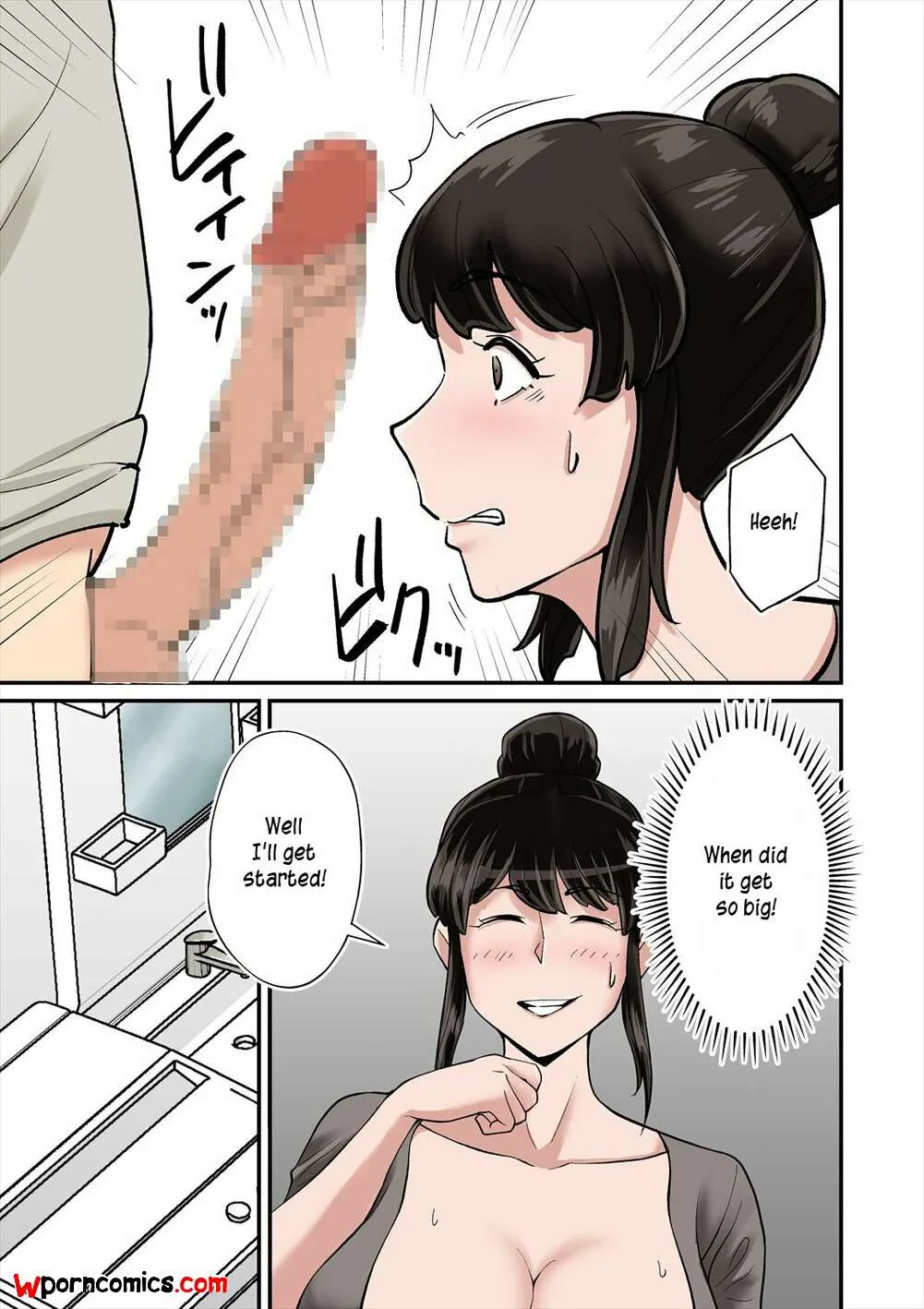 Comics Porno Mom is crazy for her sons cock Chapter 1 (Nobishiro) - 1#
