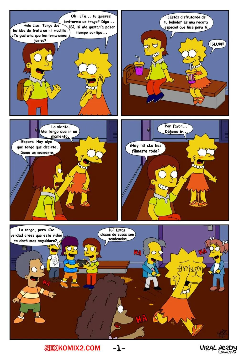 Comics Porno Simpson - NERD VIRAL - Lkx - 1#