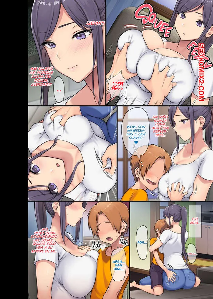 Comics Porno Una VIUDA de grandes TETAS y el mal Amigo de su HIJO Meme50 - 1#