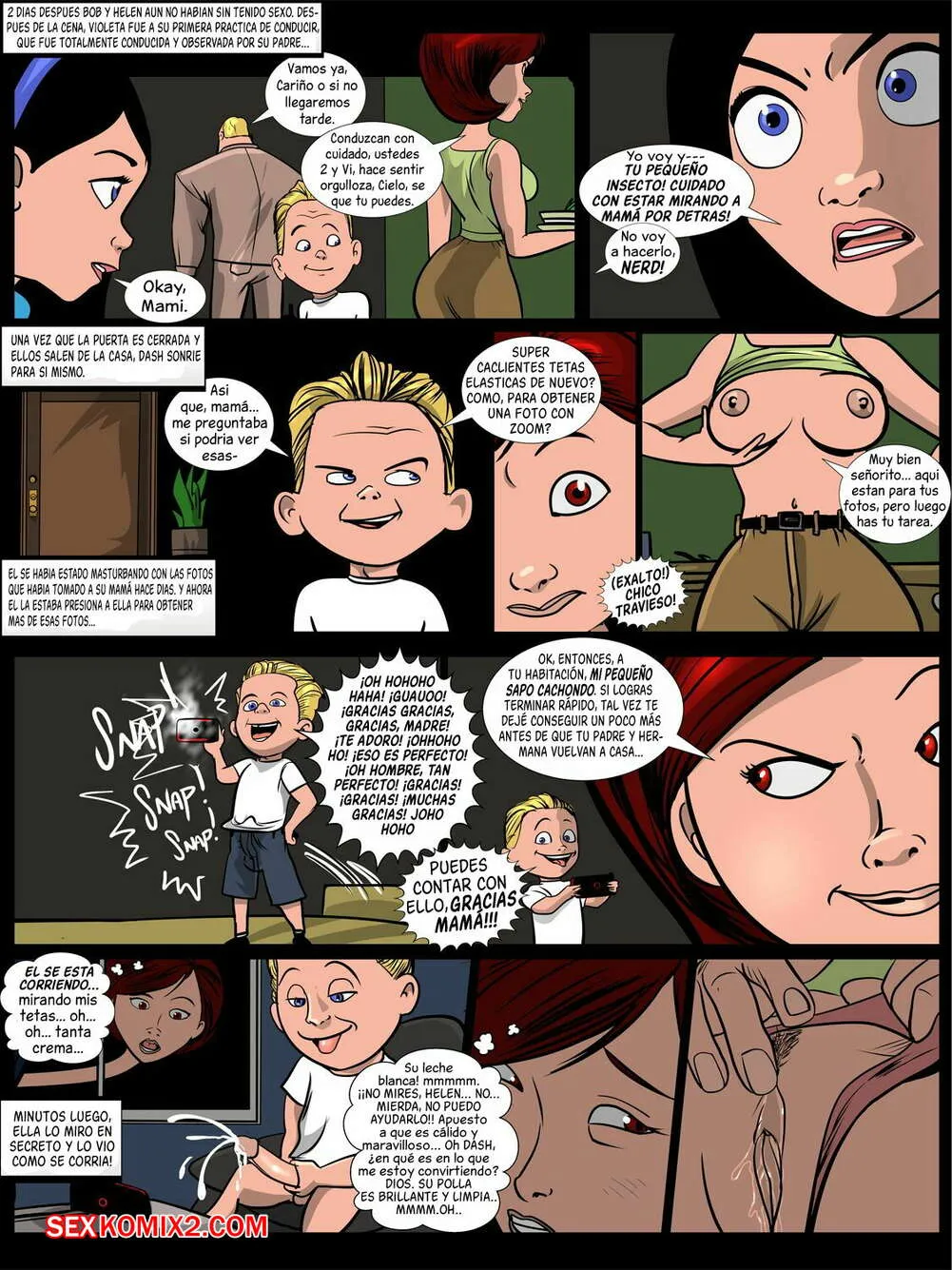 Comics Porno Elastigirl Spied - 6#