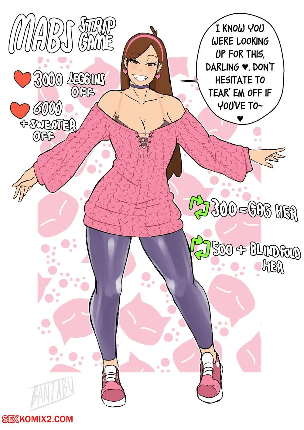Comics Porno Mabel & Candy Stripgame (Gravity Falls) [Banjabu] - 1#