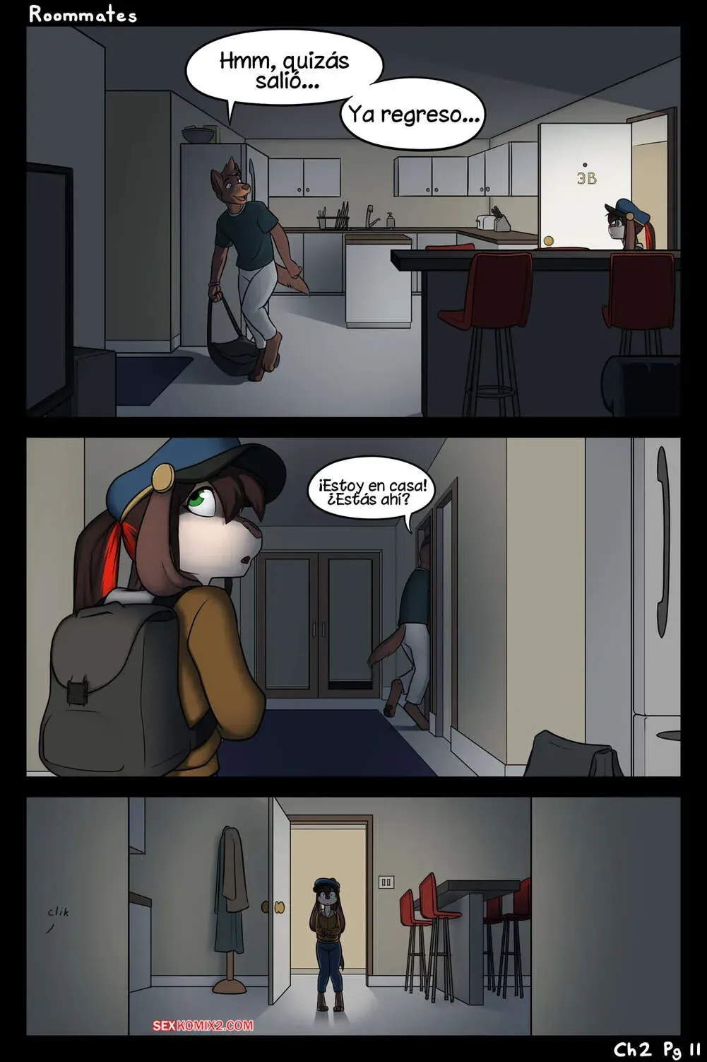 Comics Porno ROOMMATES Parte 2 (Black Kitten) - 6#